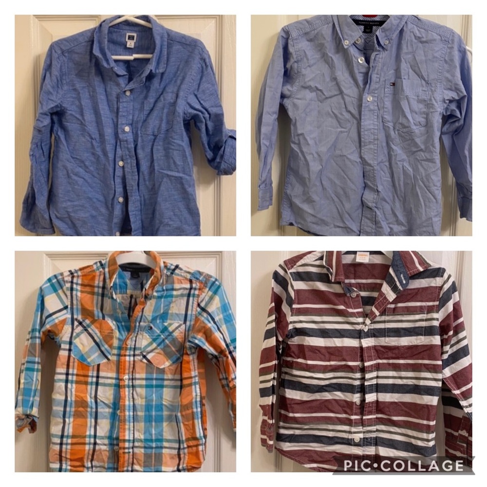 Bundle of 4 long sleeve boy shirts 5